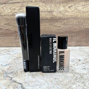 Bundle Il Makiag Woke Up Like This Foundation #005 Foundation Blending Brush 100